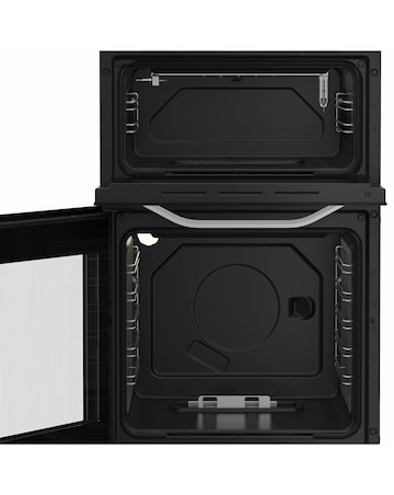 Hotpoint HTG5GCWL 50cm Gas Twin Cooker with Glass Lid - White