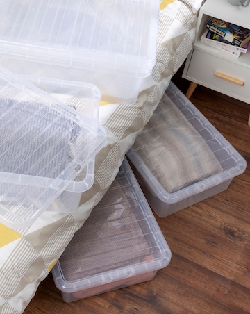 Wham Crystal Underbed 32L Box and Lid 5pk