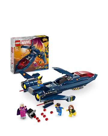 LEGO Marvel X-Men X-Jet Buildable Toy Plane Model Kit 76281
