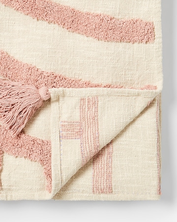 Modern Earth Blush Tufted Circles Throw