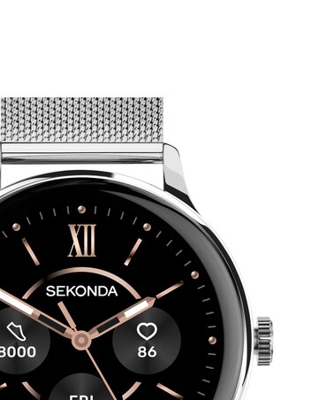 Sekonda Flex Plus Smart Watch - Silver/Stainless Steel Mesh