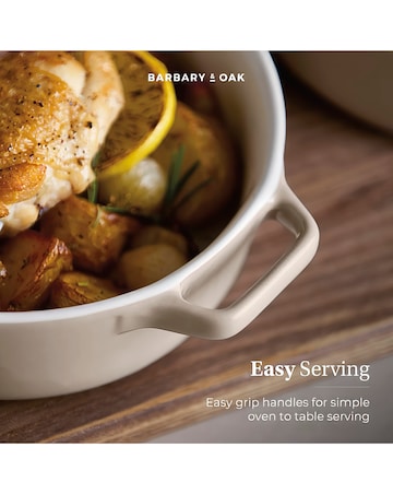 Barbary & Oak Nattura Set of 2 Round Baking Dishes Beige