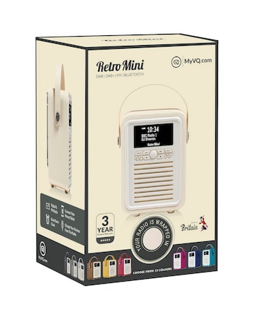 VQ Retro Mini DAB Radio - Cream