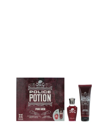 Police Potion For Her Piece Gift Set: Eau de Parfum 30ml - Body Lotion 100ml