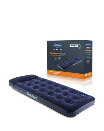 Silentnight Deluxe Airbed with Footpump - Single