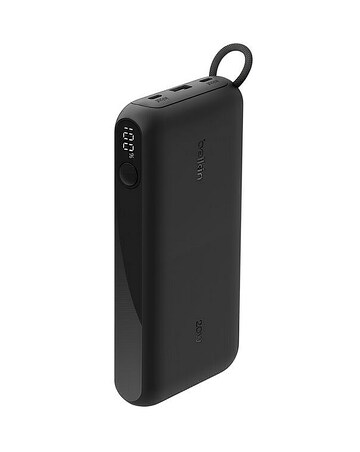Belkin BoostCharge 20w 20,000 mAh Power Bank with Display - Black