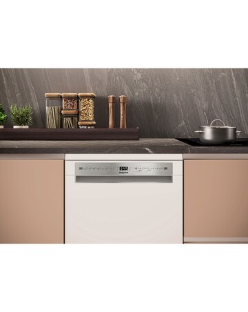 Hotpoint Maxi Space H7F HS41 UK Full Size Dishwasher 15 Place White + Install
