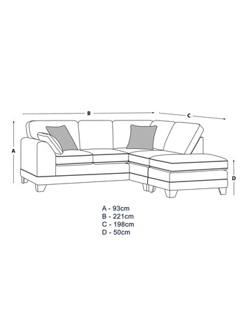 Hilliard Fabric Right Hand Corner Sofa