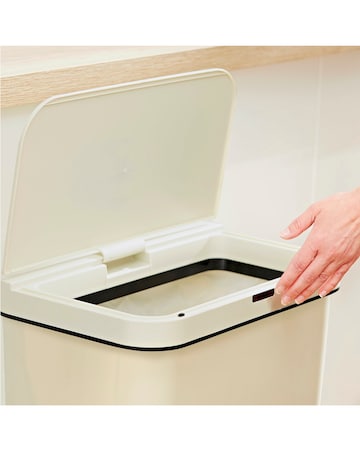 Tower 50L Rectangular Sensor Bin Cream