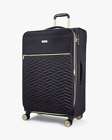 Rock Sloane Large Suitcase - Black