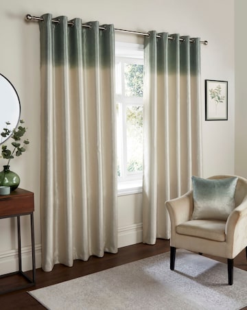 Fusion Ombre Strata Light Filtering Eyelet Curtains