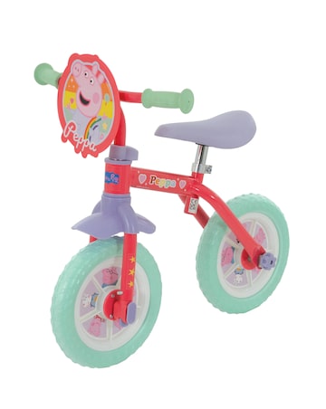 Peppa Pig My First 2-in-1 10 Inch Training Bike