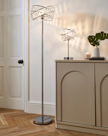 Juno Chrome & Acrylic Table Lamp