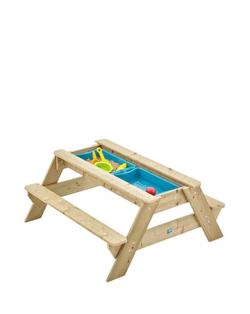 Tp Deluxe Wooden Picnic Table Sandpit