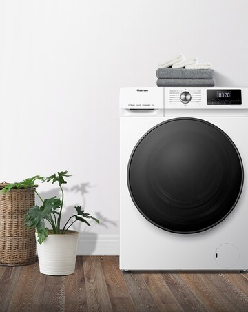 Hisense WFQA9014EVJM 9kg Washing Machine, A rated, 1400rpm Spin