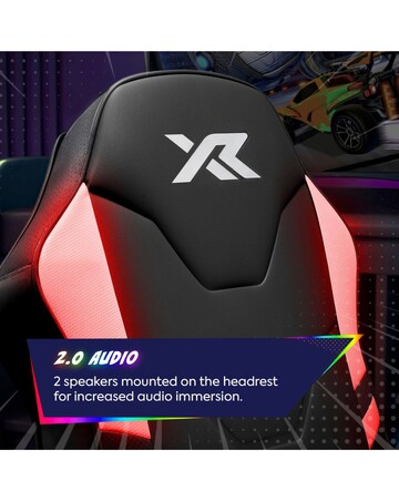 X Rocker Shadow RGB 2.0 Stereo Audio Gaming Floor Rocker
