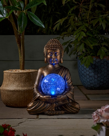 Gazing Buddha Solar Ornament