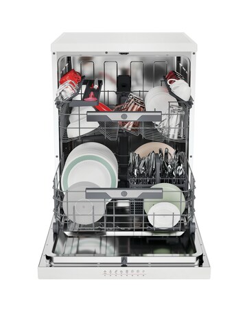 Hoover H-Dish 500 HF4B7F0W-80 14 Place Full Size WiFi Dishwasher White Install