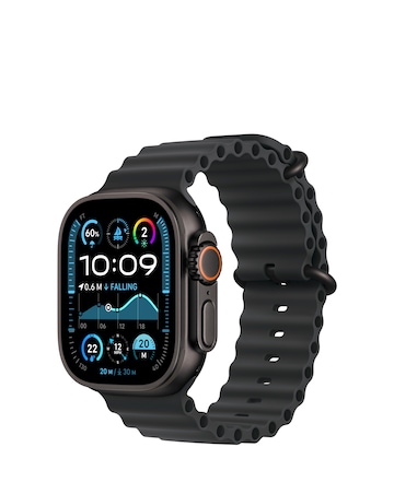 Apple Watch Ultra 2 GPS/Cellular 49mm Black Titanium Case with Black Ocean Band