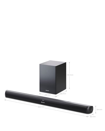 Sharp HT-SBW202 2.1ch 200W Soundbar with Wireless Subwoofer