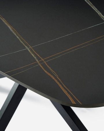 Brock Dining Table with 6 Emilie Velvet Chairs