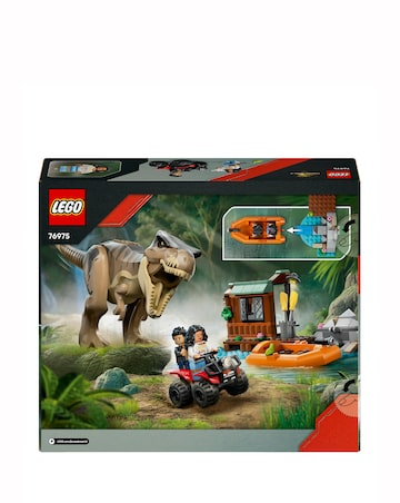 LEGO Jurassic World T. rex River Escape Dinosaur Figure Building Set 76975