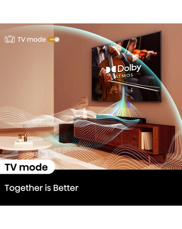 Hisense 75in 75A6NTUK Smart 4K TV with Amazon Alexa and 180W Soundbar Bundle