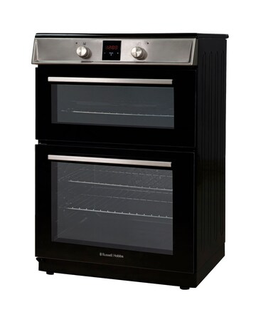 RUSSELL HOBBS 60CM Double Electric Cooker With Induction Hob - Stainless Steel