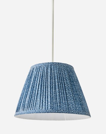 Blue Pleated Shade