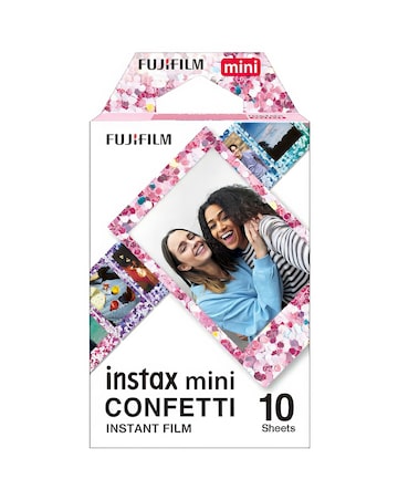 Fujifilm Wedding Bundle - Instax Mini 12, 10 Shot Confetti Film & Glitter Case
