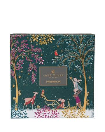 Sara Miller Woodland Tales Set of 4 Mugs