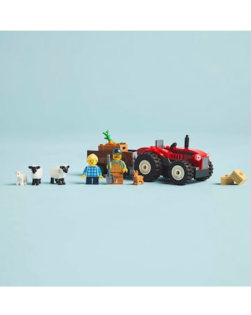 LEGO City Red Farm Tractor with Trailer & Sheep Toys 60461
