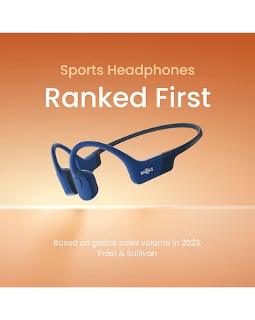 Shokz OpenRun Bone Conduction Open-Ear Headphones - Blue