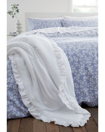 Soft Washed Frilled Bedspread
