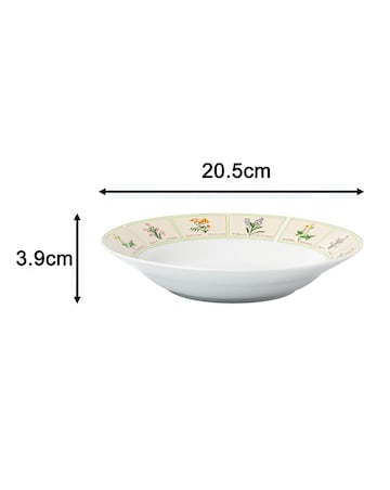 Waterside 24 Piece Wild Flowers Dinner Set