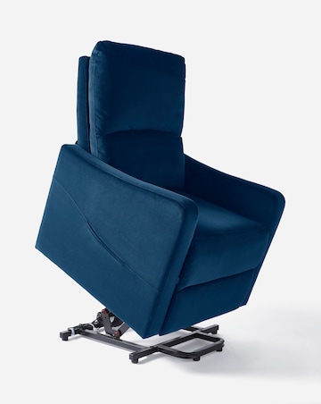 Lincoln Velvet Electric Recliner Armchair