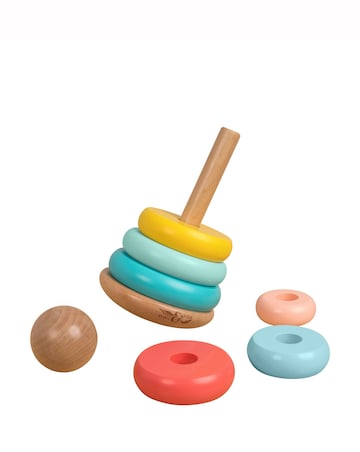 TP Owl & Fox Wooden Topple Tower