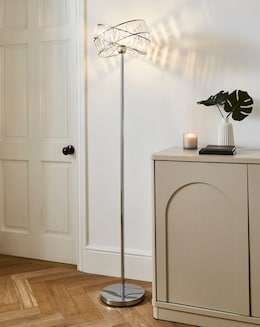 Juno Chrome &amp; Acrylic Floor Lamp