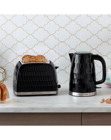 Russell Hobbs 26051 Textured Honeycomb Black Kettle