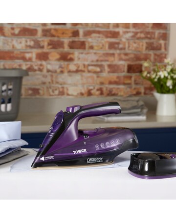 Tower T22008 2400W CeraGlide Corded and Cordless Turbo Steam Iron