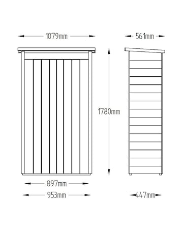 Forest Pressure Treated Pent Tall Garden Store