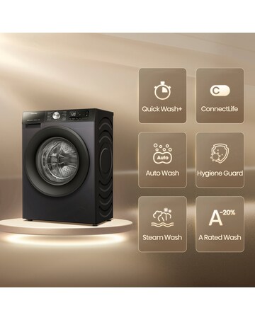 Hisense 3S Series WD3S8043BB3 WiFi-enabled 8kg Washer Dryer - Black