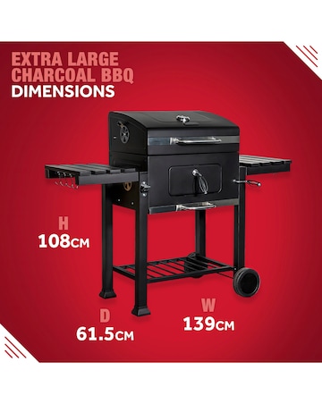 George Foreman XL Smoker Charcoal BBQ