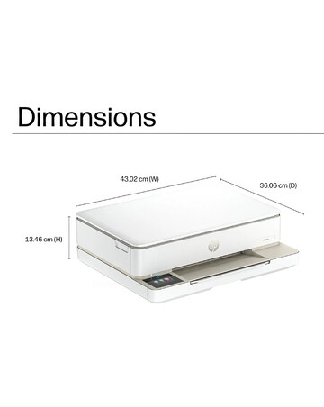 HP Envy 6120e All in One Printer - White