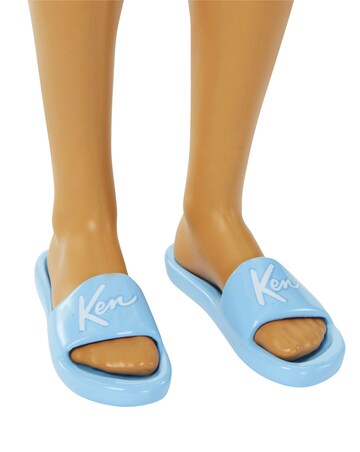 Barbie Ken Doll with Swim Trunks and Beach-Themed Accessories