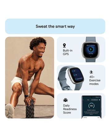 Fitbit Versa 4 Smart Watch - Waterfall Blue
