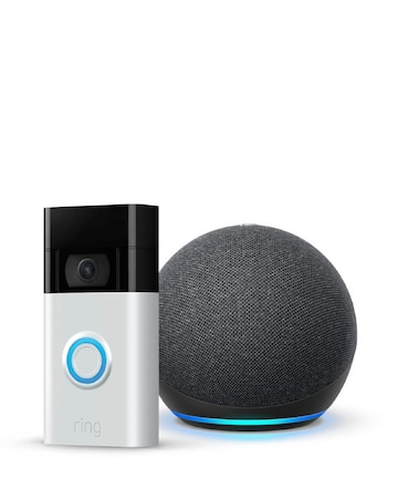 Amazon Echo Dot (5th Gen 2022) Smart Speaker with Ring Video Doorbell