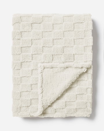 Gray & Osbourn Chequerboard Fleece Throw