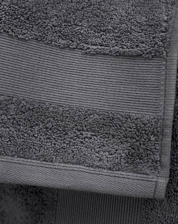 Catherine Lansfield Anti Bacterial Bath Sheet Pair Charcoal
