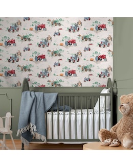 Cath Kidston Tractor Wallpaper